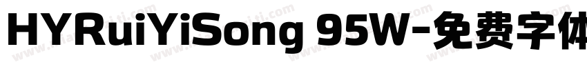 HYRuiYiSong 95W字体转换
